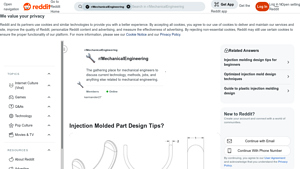 Reddit - Injection Molding Modifications