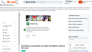 3D Printing Material - Alternatives to Delrin