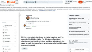 Reddit - Aluminum Melting Tools