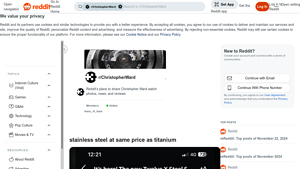 Reddit - Watch Comparison