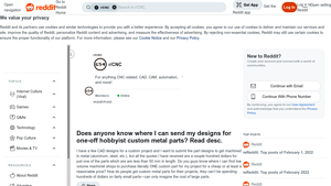 Custom Metal Parts - Affordable One-Off Designs