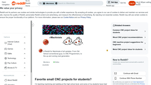Reddit - Common Small CNC Projects for Students