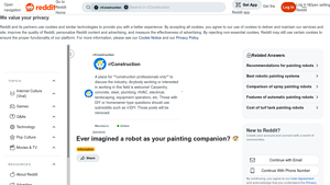 Reddit - Painting Robots in Construction
