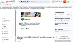 Reddit - Automotive Paint & ASA Filament