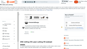 Reddit - CNC Milling vs. Laser Cutting