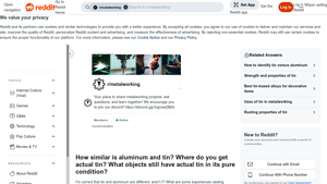 Reddit - Aluminum vs. Tin: A Discussion on Sourcing and Applications