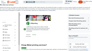 3D Metal Printing - Stainless Steel Parts