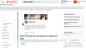 Reddit - 3D Design Tools