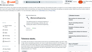 Reddit - Tolerance Stack Management Tools