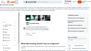 Reddit - HSS Tooling and Stock