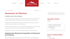 Redstone Manufacturing - Aluminum and Titanium Solutions