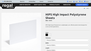 Regal Plastics - HIPS Sheets