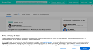 ResearchGate - Nitinol Properties