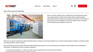 RevPart - Short Run Injection Molding