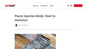 RevPart - Steel vs. Aluminum Injection Molds: Key Comparisons