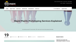 Rex Plastics - Rapid Prototyping Services
