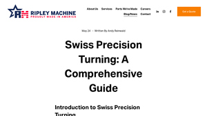 Ripley Machine - CNC Swiss Precision Turning