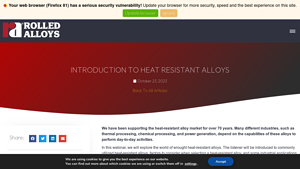 Rolled Alloys - Key Heat-Resistant Alloys