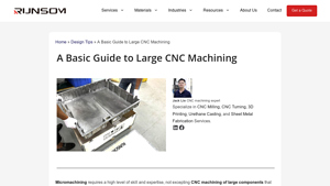 Runsom - Large Part CNC Machining