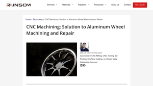 Runsom - CNC Machining for Aluminum Wheels