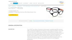 SABIC - ULTEM™ Resin Family