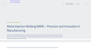 Schunk - Metal Injection Molding Solutions