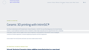 Schunk - IntrinSiC® Ceramic 3D Printing
