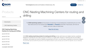 SCM Group - CNC Nesting Machining Centers