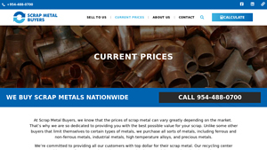 Scrap Metal Buyers - Current Copper & Brass Prices