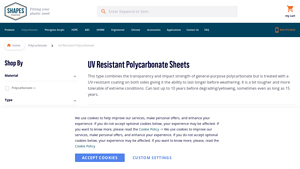 Shapes Plastics - UV-Resistant Polycarbonate Sheets