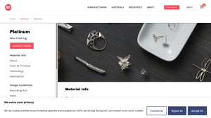 Shapeways - Platinum 3D Printing Material