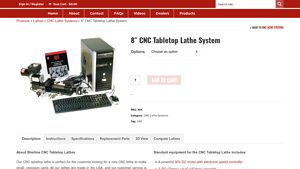 Sherline - 8 CNC Tabletop Lathe System