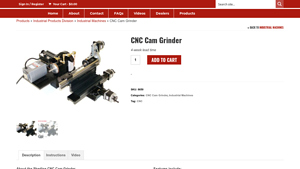 Sherline - CNC Cam Grinder