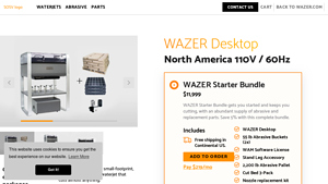 WAZER - Compact CNC Waterjet Cutter