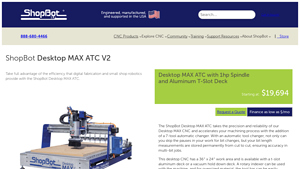 ShopBot - Desktop MAX ATC CNC