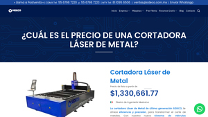 Sideco - Cortadora Láser Metal SIF-S1530A