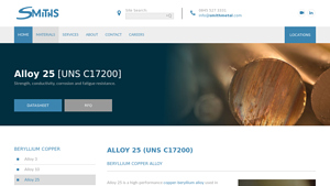 Smith Metal - Alloy 25 (UNS C17200)