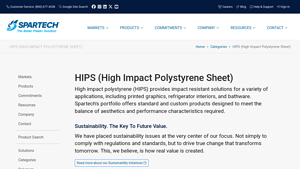 Spartech - High Impact Polystyrene Sheet (HIPS)