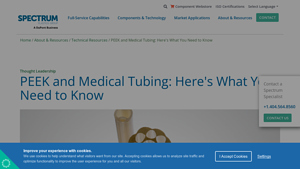 Spectrum Plastics - PEEK Medical Tubing