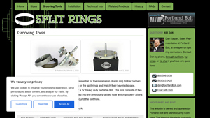 Split Ring Connectors - Grooving Tools