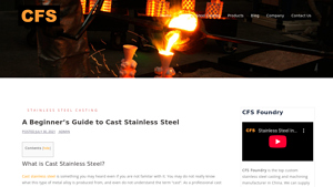 Stainless Steel Casting - Corrosion-Resistant Alloys