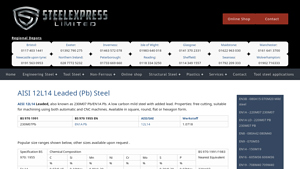 Steel Express - AISI 12L14 Leaded Low Carbon Steel