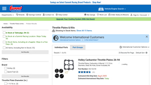 Summit Racing - Throttle Plates & Kits