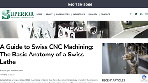 Superior Machining - Swiss Lathes