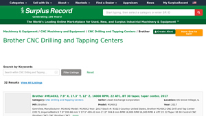 Brother - Used CNC Drilling and Tapping Centers