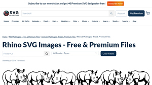 SVG Collections - Rhino SVG Designs