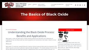 SWD Inc - Black Oxide Coating