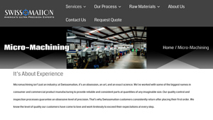 Swissomation - Precision Micro-Machining Services