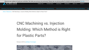Sybridge - CNC Machining vs. Injection Molding