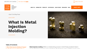 TFG USA - Metal Injection Molding Solutions